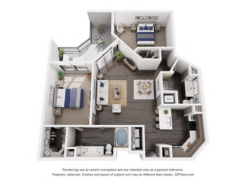 a 1 bedroom floor plan  villas at spring creek
